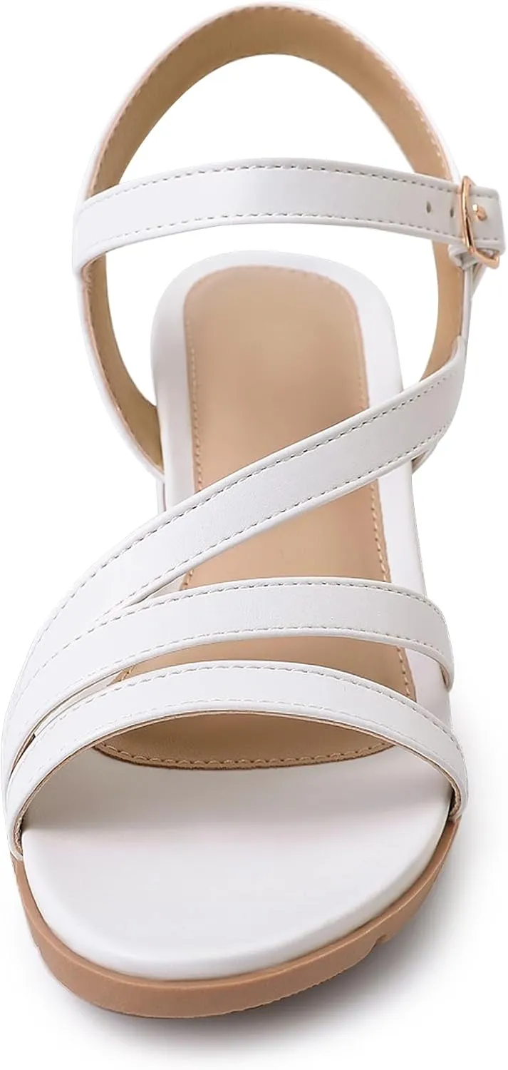 for Summer Women's Wedge Sandals Dressy, Comfortable Strappy Low virgin prohibitively vitamin pin Wedges Womens Open Toe Sandal 