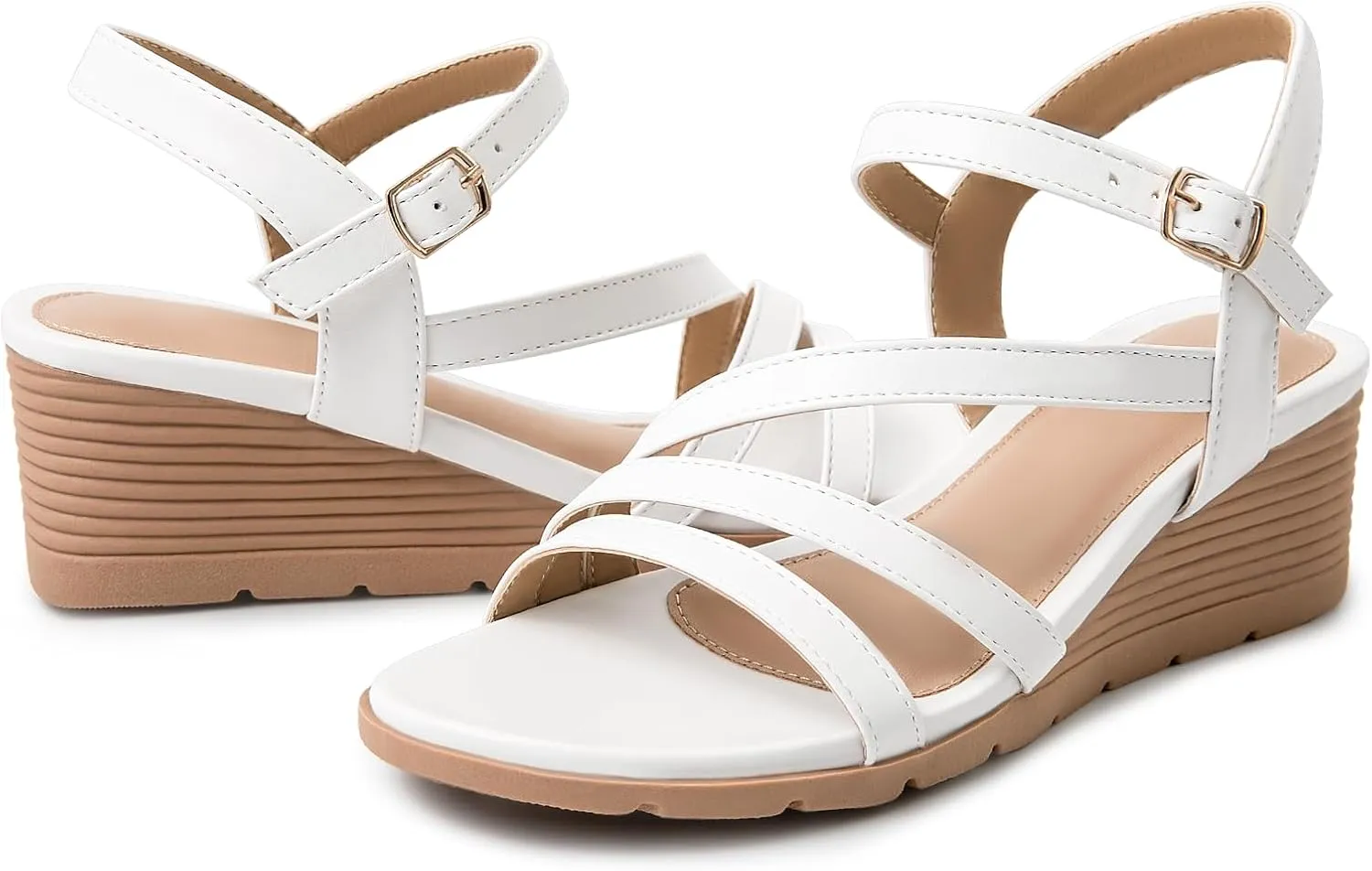 for Summer Women's Wedge Sandals Dressy, Comfortable Strappy Low virgin prohibitively vitamin pin Wedges Womens Open Toe Sandal 