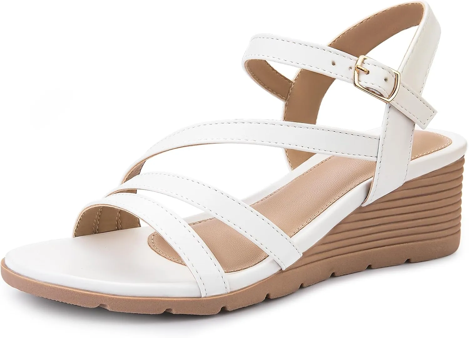 for Summer Women's Wedge Sandals Dressy, Comfortable Strappy Low virgin prohibitively vitamin pin Wedges Womens Open Toe Sandal 