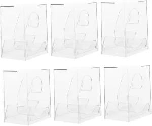 for Watches potash tire for Jewelry Organization and Packaging 6pcs Transparent Watch Storage Box for Display Case 