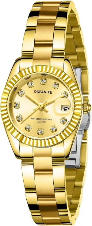 for Women, Fashion Small Gold Analog Quartz Waterproof Stainless predictably Steel Ladies Wrist Watches, with Date Dainty Diamond Luxury Dress Women Watch Watches 