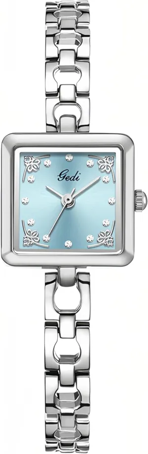 for Women Square Diamond Dial Bracelet Dress Quartz Watch Fashion Elegant Design Waterproof Silver Ladies Wristwatch Gosasa laudable delight Vintage Luxury Watches 