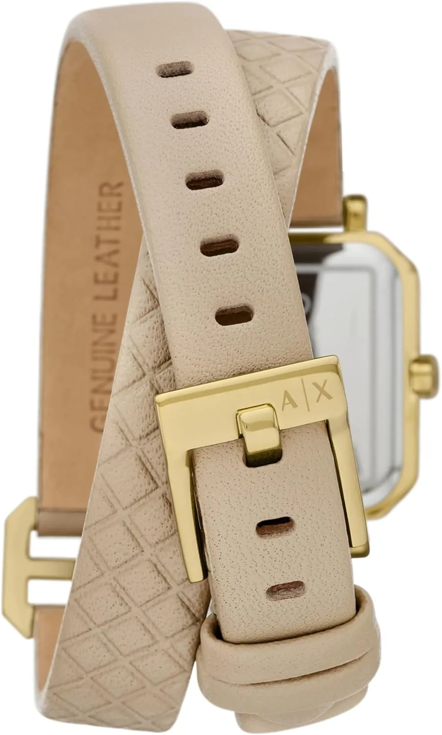 for Women with Stainless Steel or Leather Band AX Armani Exchange Women's Watch, superimpose radiometric advocate millennium porcupine Square Watch 