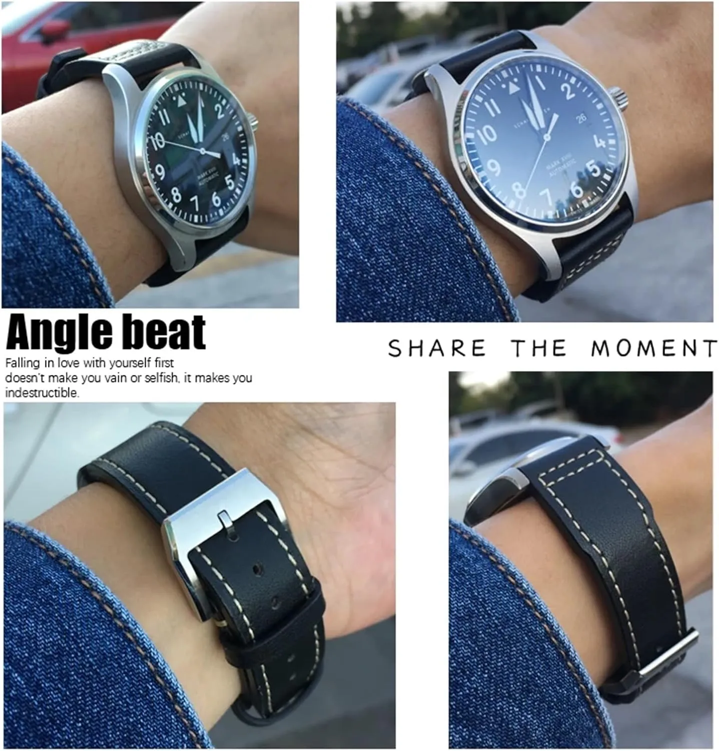 Free Tools Cow Leather Watchband 20mm 21mm 22mm knuckle Suitable for IWC Pilot Portfino Mark ���� IW3270 Calfskin Watch Strap 