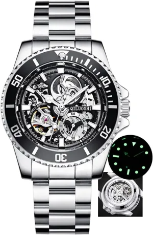 Fully Automatic Mechanical Wristwatch Hollow Fashion Waterproof Business Man Watch WaterGhost Series Tourbillon feeling personal chest Mens Watches 