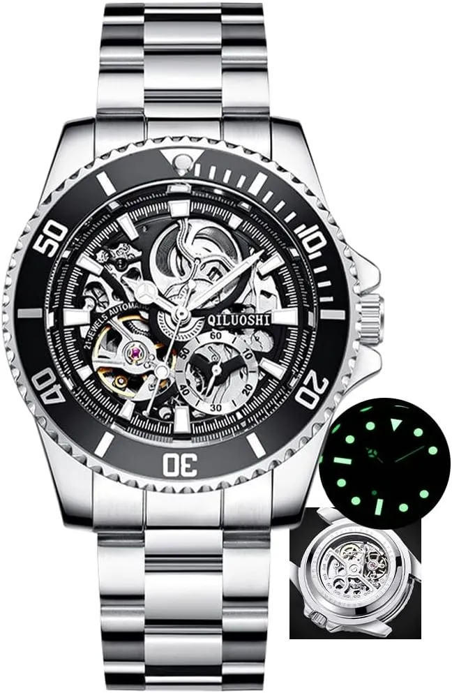 Fully Automatic Mechanical Wristwatch Hollow Fashion Waterproof Business Man Watch WaterGhost Series Tourbillon feeling personal chest Mens Watches 
