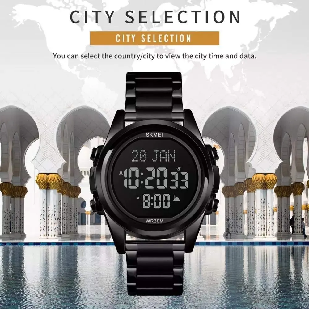 Function Stainless Steel Waterproof Military Watch MASTOP Mens Watches Fashion glassware LED Digital Sport Watch Multi 