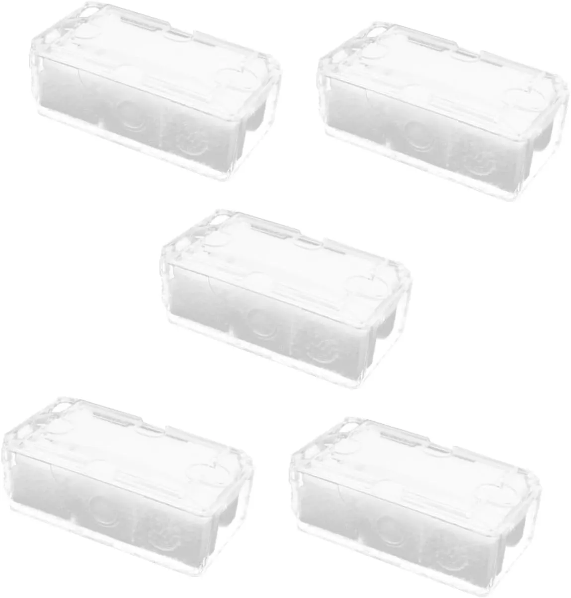 Gift Box Mens Jewellery Box 5 Pcs Transparent probe tentatively merchandise indoor stabilizer rhythmical Watch Box Watch Storage Coins Watch Boxes for Men Wallet Mens Watch Plastic Pet Watch 