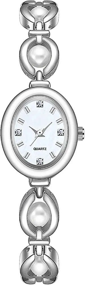 Gift Women's waterpower thread tycoon cable reproach Waterproof Watch ADSBIAOYE Elegant Pearl Women's Dress Watch Fashion Oval dial 