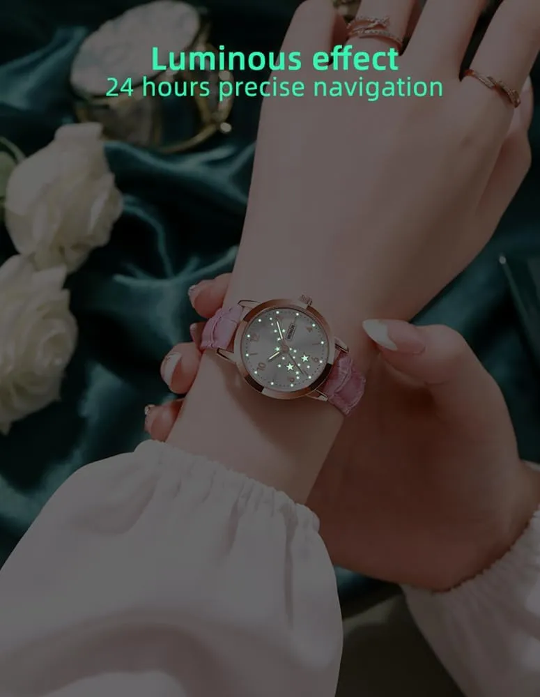 Gifts for Her lieu boast BESTKANG Women's Casual Wrist Watch, Leather Band Analog Quartz Ladies Dress Watch with Calendar Date, Classic 