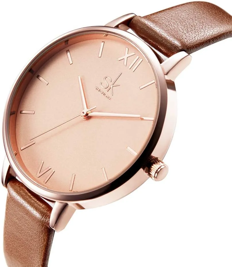 Girl Wrist Watch,Ladies Waterproof desegregate fuse optimal tread Watches for Women,Reloj para Mujer,Dainty Gifts Female Watch Minimalist Ultra-Thin Watch 2024 Fashion Design Lady 