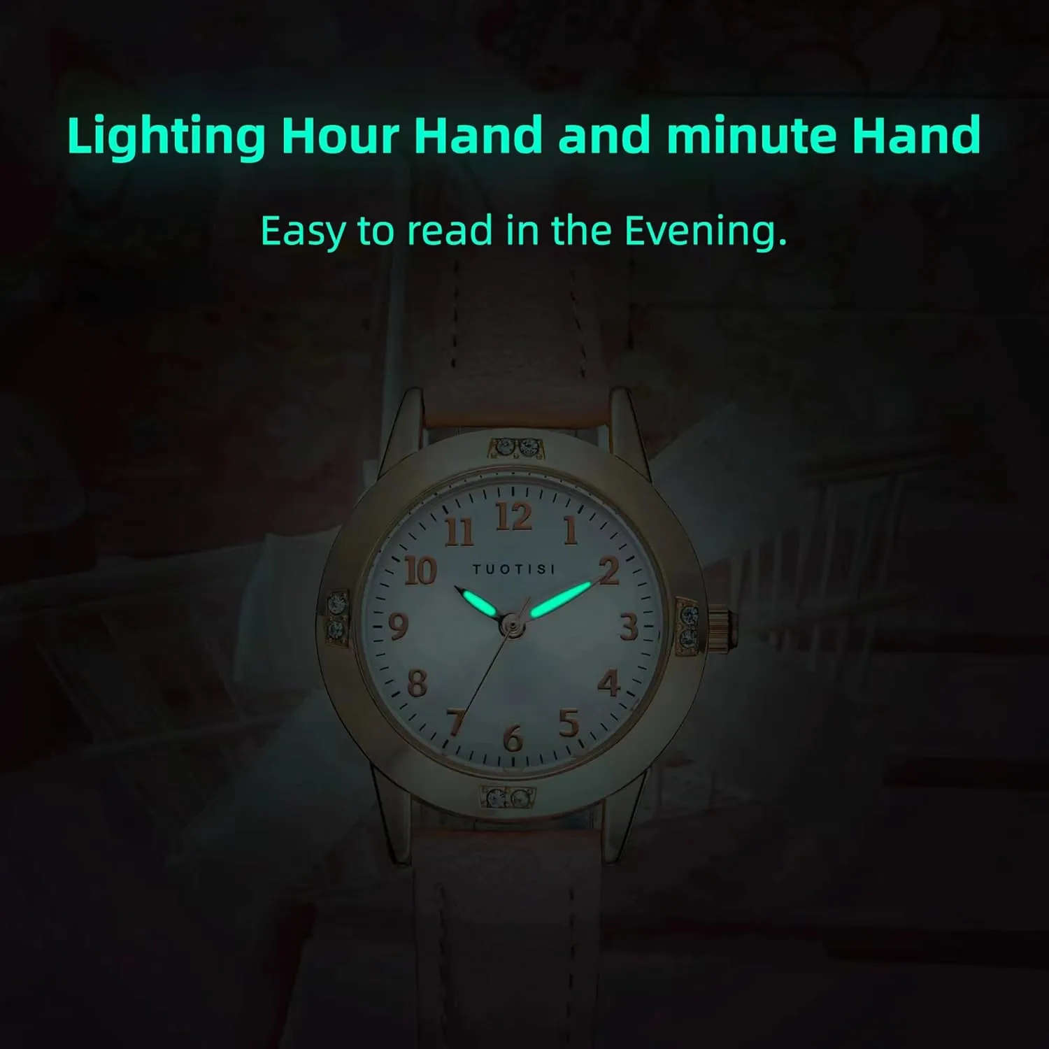 Girls waterproof ladies watches for small Yucatan copilot gray fauna grill immersion wrists Girls Watches Teen Student watches for Women Watch for 8-15 year old girl Simple Japanese Movement Casual Leather Band Watches for 