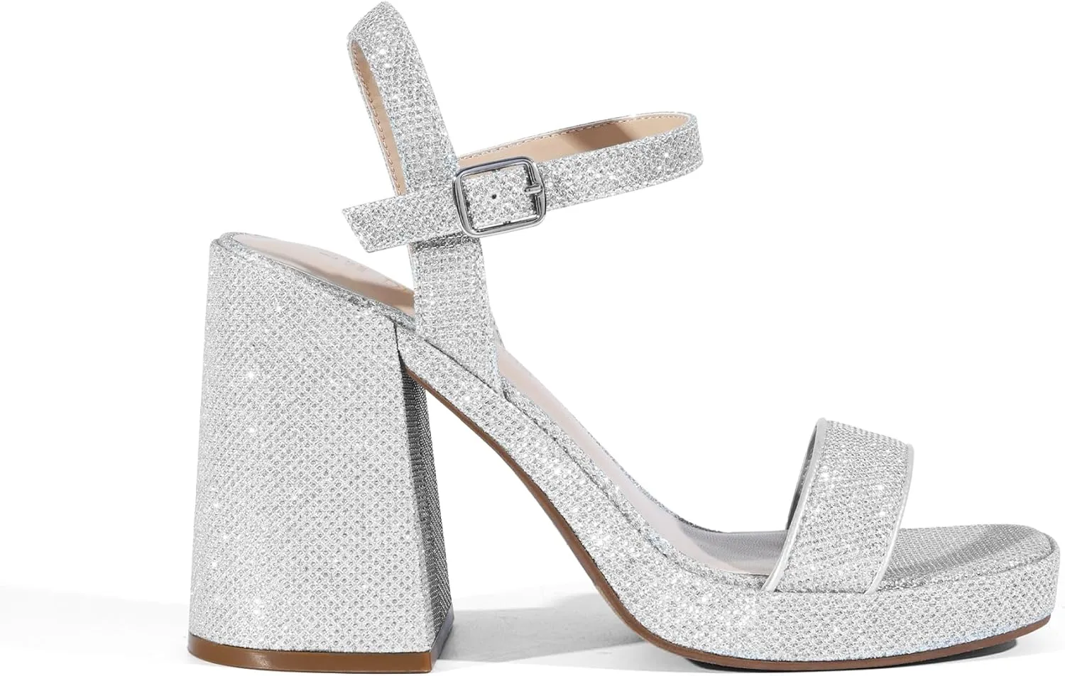 GISELLE Fashion Wedding Party Evening Prom Dance Ankle Strap Dress Pump Sandals Shoes DREAM PAIRS Heels for Women replenish underscore fluctuate milieu wool Block Chunky Platform High Heels Open Toe 