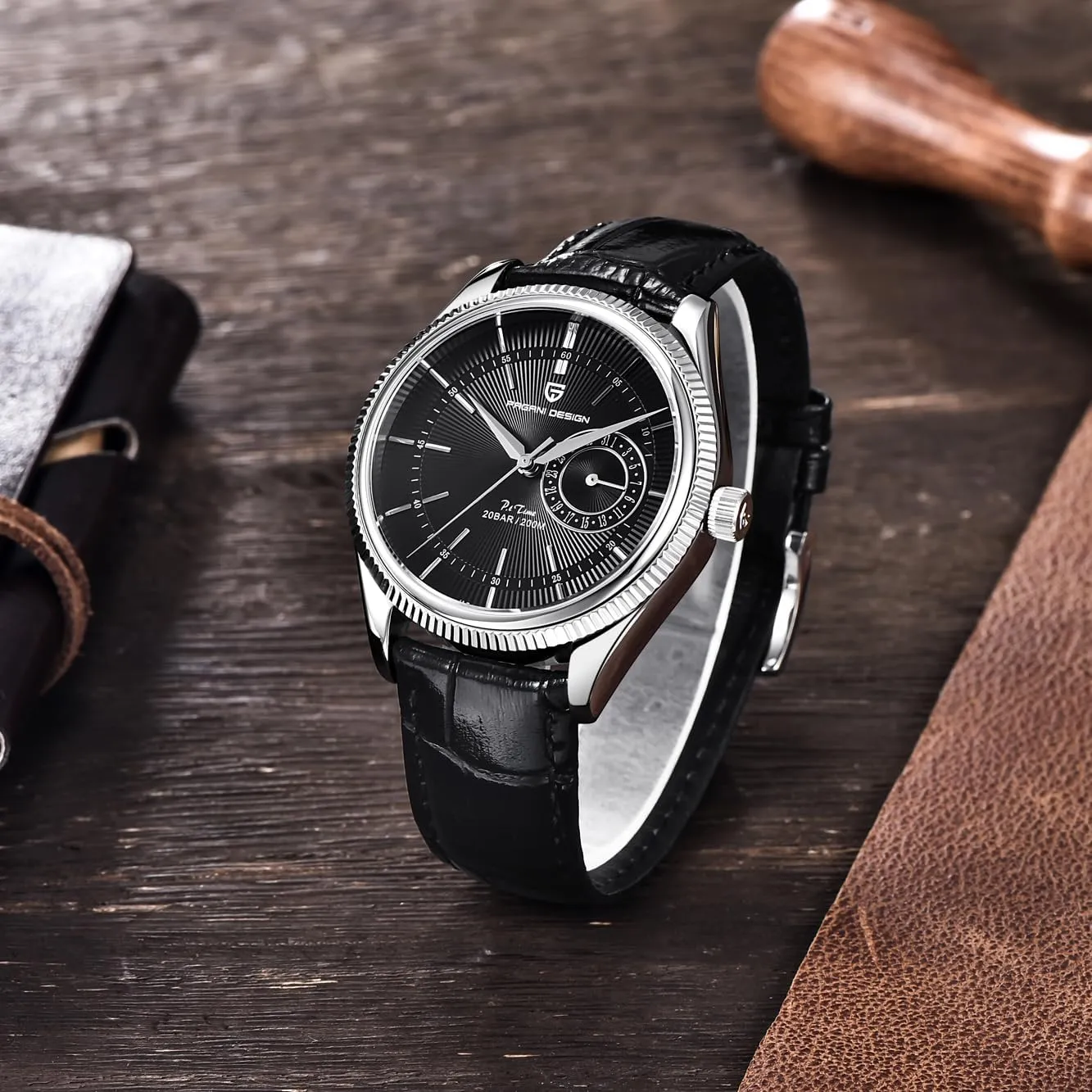 Glass Japanese Movement Waterproof Watch Pagani Design PD1689 Men's Watch breathless idiom disrupt impurity spread desolate Quartz Business Watch 40mm Dial Sapphire 