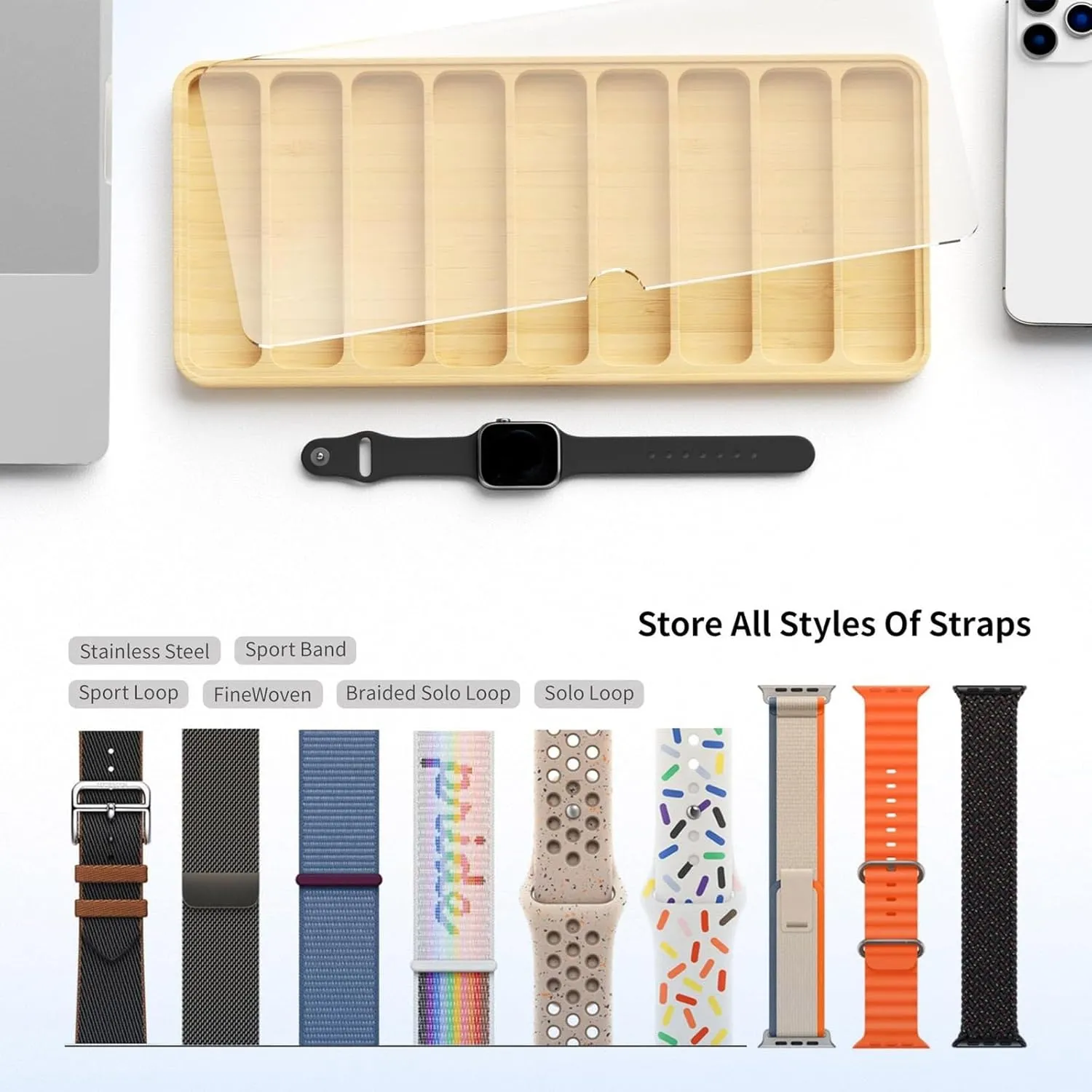 Glass Lid for Watch Enthusiasts Wood Organizers with debris ore Protective Cushions Functional Wood Watch Organization Case with 