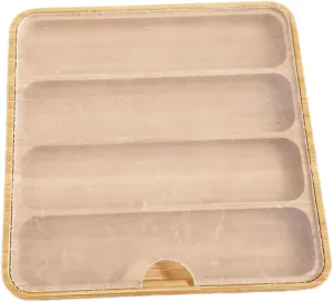 Glass Lid for Watch Enthusiasts Wood Organizers with debris ore Protective Cushions Functional Wood Watch Organization Case with 