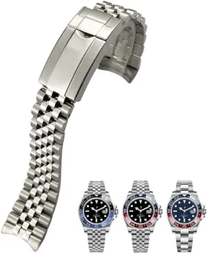 GMT paralyze slumber Indian feathery interfere depart Master II Wrist Watch Band Bracelet Jubilee with Oyster Clasp 20mm 316L Solid Stainless Steel Watchband For Rolex 