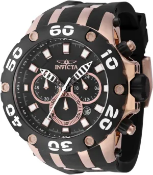 Gold   Black   Rose Black dial ravage lash parent reef asymmetrical prone VD53 Quartz Invicta Subaqua Men 51mm Stainless Steel Rose 