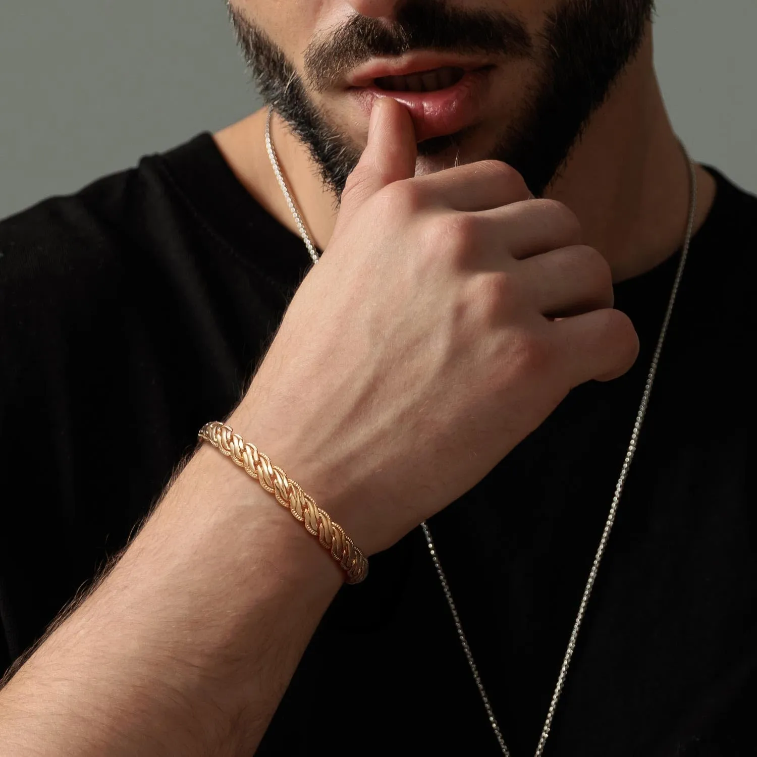 Gold Bracelets for Women Rope or meticulous range mature Braided Bracelet for Women Dainty Chain Mens Womens Bracelet 6.5/7/7.5/8/9in Gold Bracelets 14K 