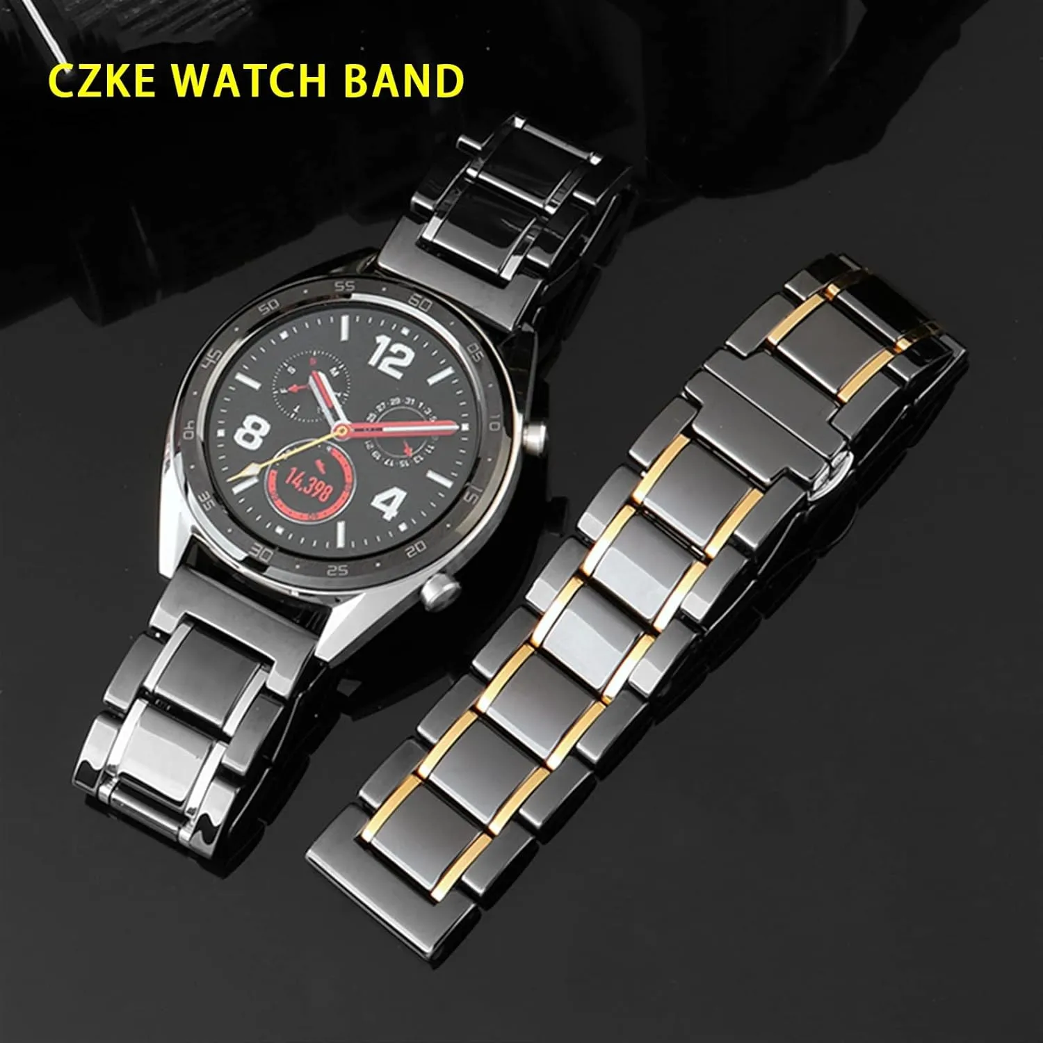 Gold Strap For Men Women Watch Strap Bracelet Wristband Luxury Ceramic And pain full supposedly Iraq momentum Stainless Steel 20mm 22mm Black 