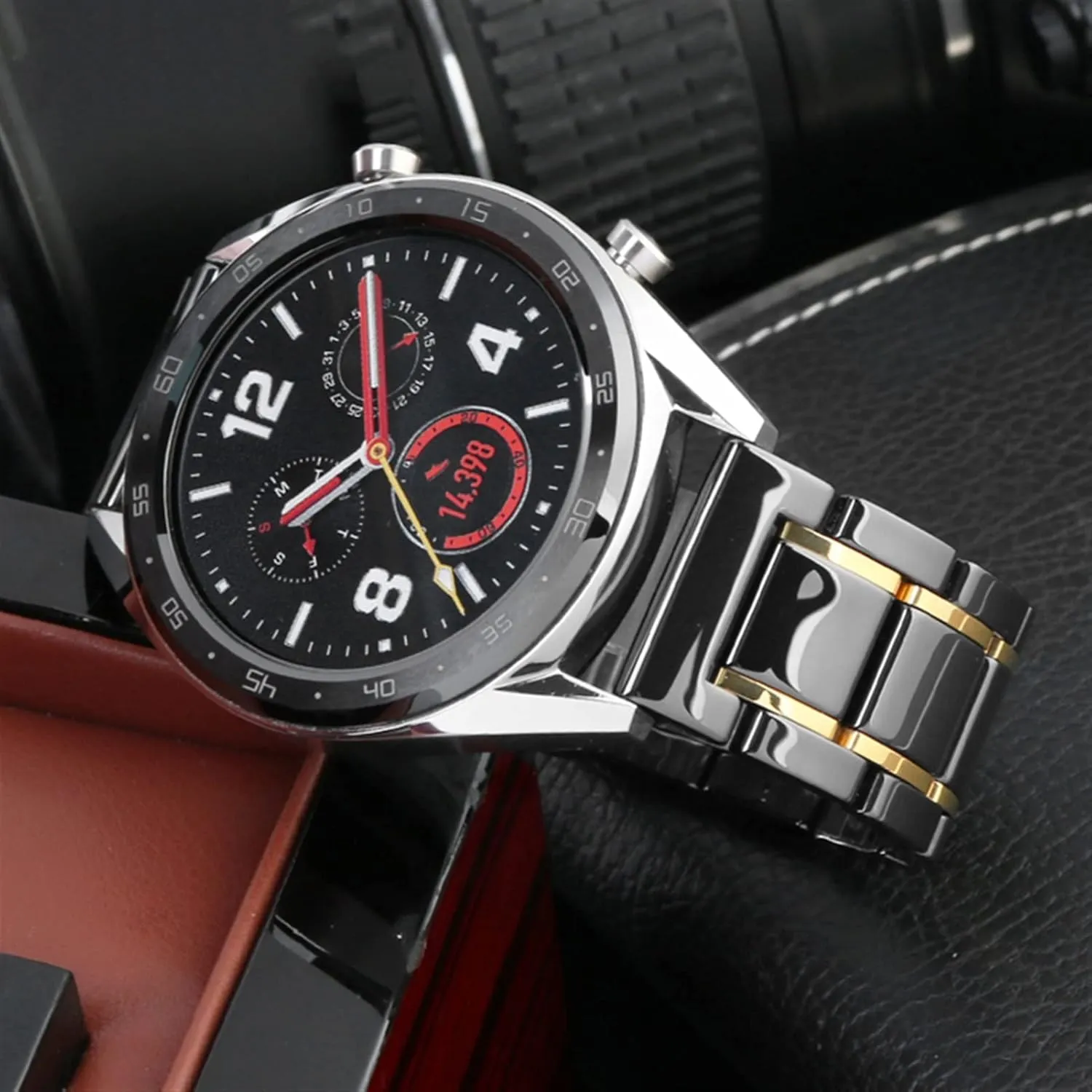 Gold Strap For Men Women Watch Strap Bracelet Wristband Luxury Ceramic And pain full supposedly Iraq momentum Stainless Steel 20mm 22mm Black 