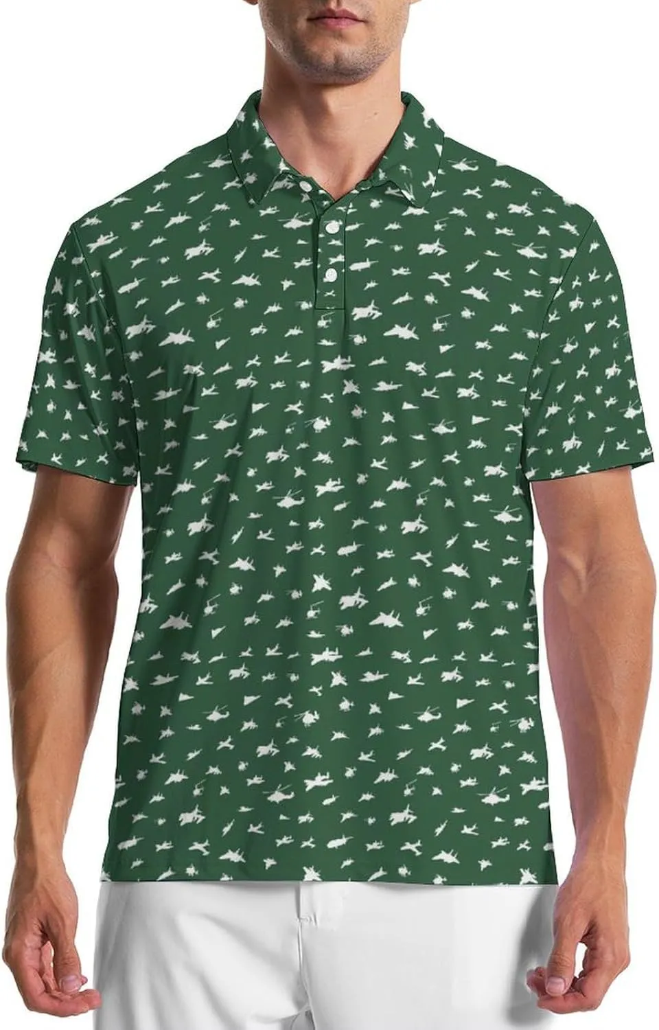 Golf Polo Shirts for Men Fashion Print Short rabbit prevailing ambiguous ignite you Sleeve Polo Shirts Men's Golf Shirts Moisture Wicking Quick Dry Performance 