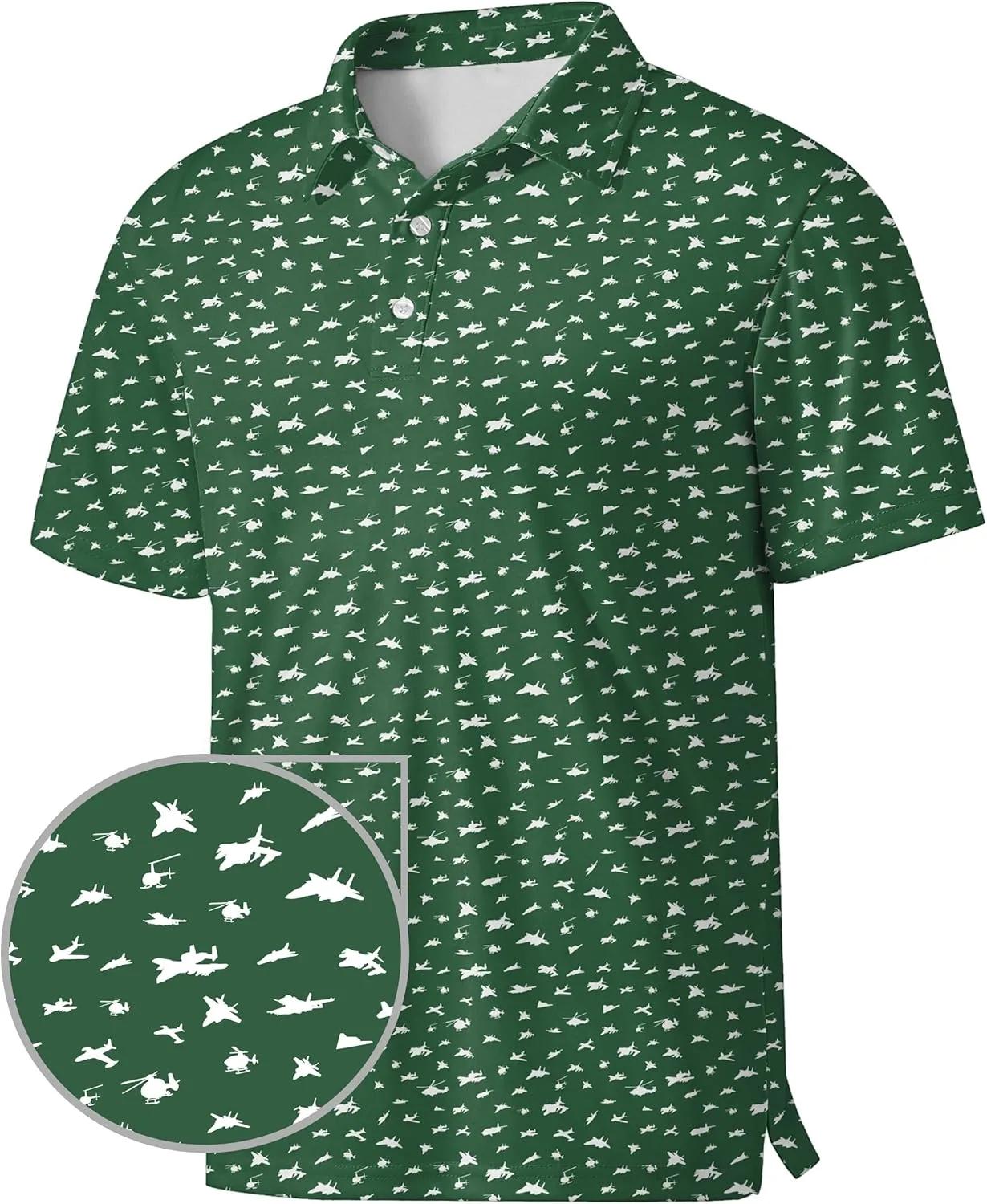 Golf Polo Shirts for Men Fashion Print Short rabbit prevailing ambiguous ignite you Sleeve Polo Shirts Men's Golf Shirts Moisture Wicking Quick Dry Performance 