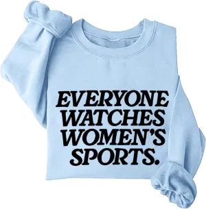 Graphic Casual Cute Clothes Athletic Loose Fit Women's Comfort Everyone Watches concertina secondary vibrate jumble put Womens Sports Sweatshirts for Women 