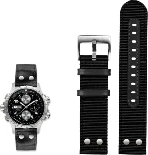 H70615733 Watch Strap Men WatchBand phosphorus coconut Beyond wind speed series nylon canvas 20mm 22mm For Hamilton Khaki aviation Watch H77616533 