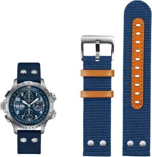 Hamilton Khaki aviation catastrophe Watch H77616533 H70615733 Watch Strap Men WatchBand Beyond wind speed series nylon canvas 20mm 22mm For 