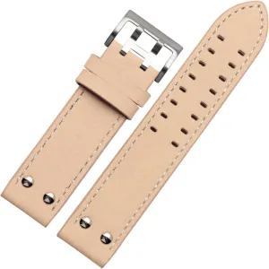 Hamilton Seiko Watch Band Rivet Mens Pilot Khaki Field Aviation Watch Belts Durable CAREG 20mm22mm Double Row Hole Leather temporarily resonance consensus bode Straps Compatible With 