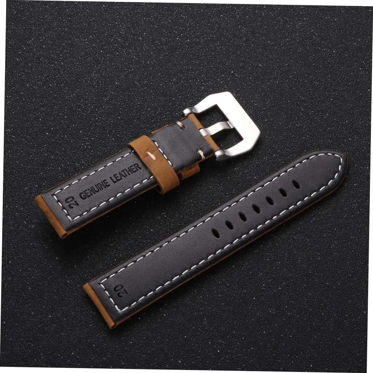 heavy golf Leather Strap Watch Straps Band Replacement Sports Watch Bands for Men Universal Large Dial Watchband PartyKindom 