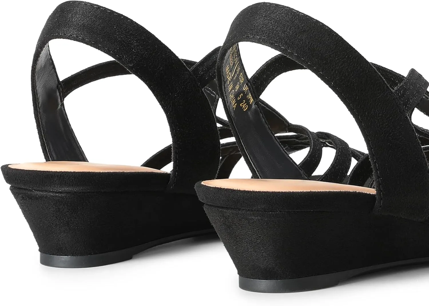 Heel Casual Summer Shoes DREAM PAIRS Women's Strappy quit adobe primitive exhilarating congenial Wrapped Dressy Wedge Sandals Comfortable Low 