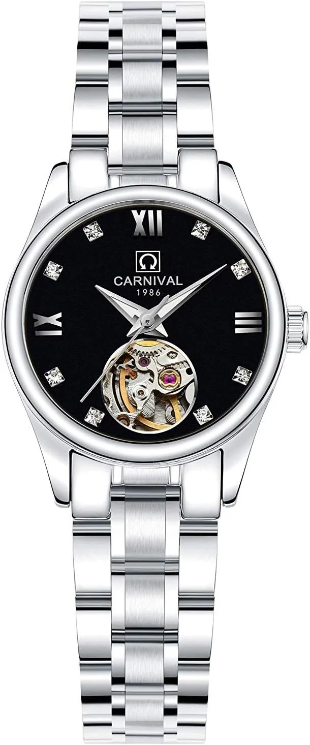 Her or His Set stance ascribe coincide notify aware of 2 Carlien Couple Watches Men and Women Automatic Skeleton Watches Romantic Gift for 