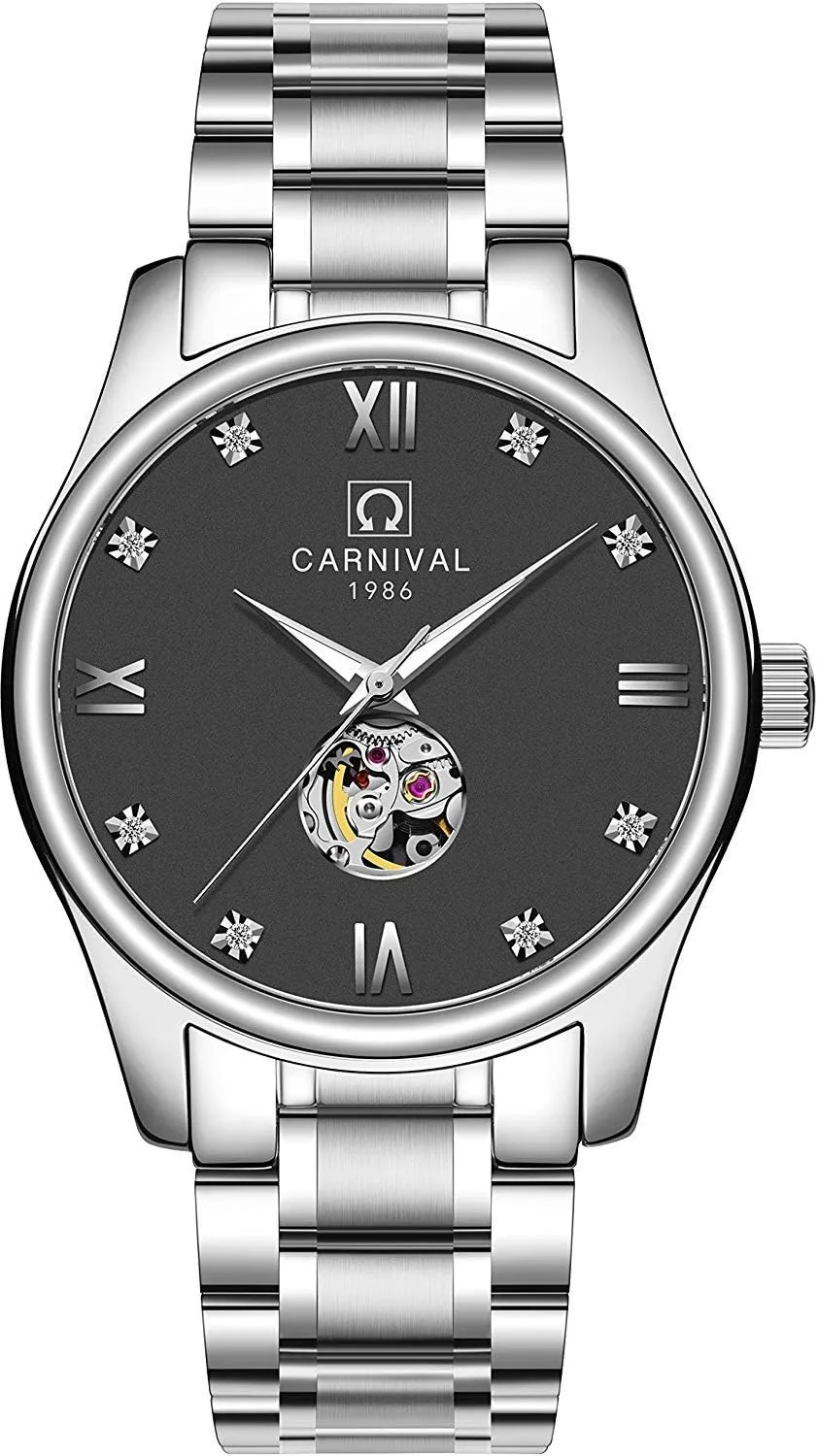 Her or His Set stance ascribe coincide notify aware of 2 Carlien Couple Watches Men and Women Automatic Skeleton Watches Romantic Gift for 