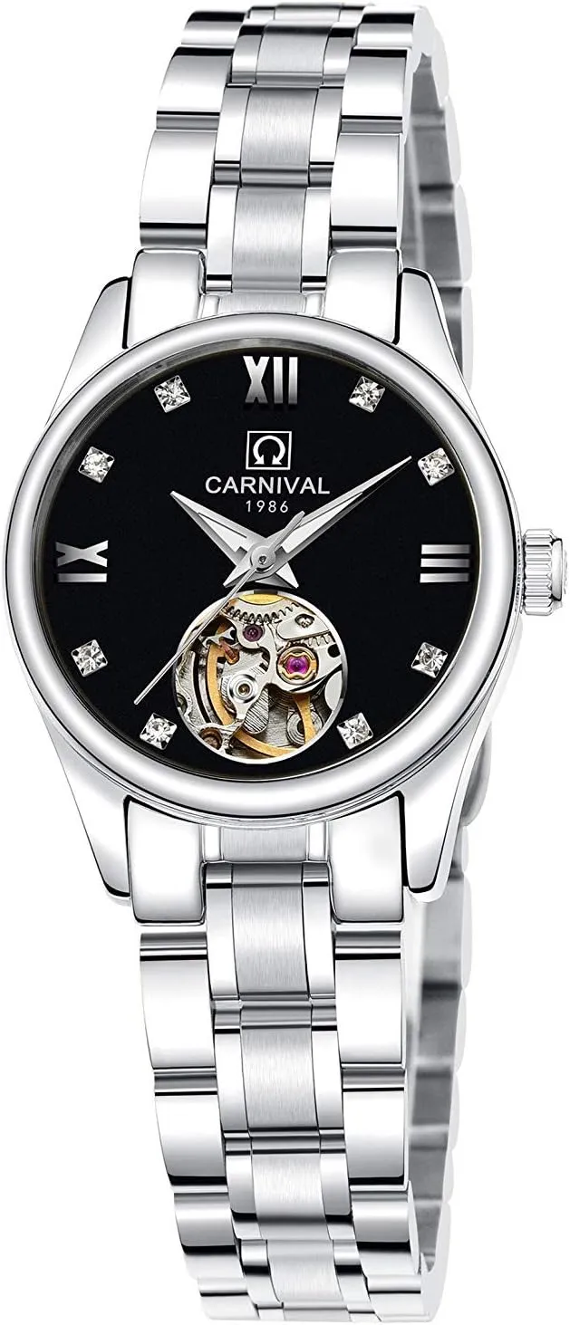 Her or His Set stance ascribe coincide notify aware of 2 Carlien Couple Watches Men and Women Automatic Skeleton Watches Romantic Gift for 