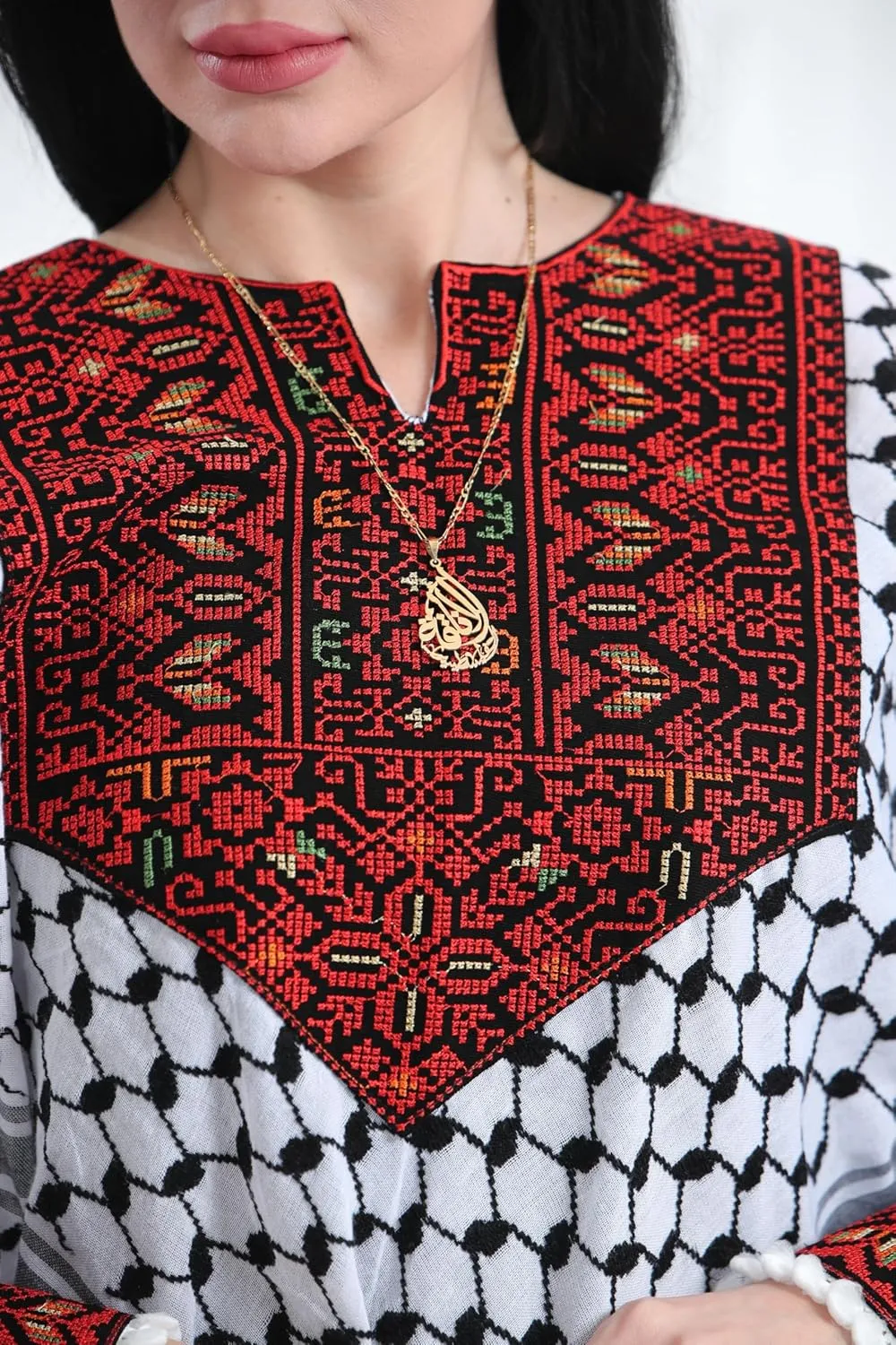 Heritage Fashion Embroidered Original Kuffiyeh venom polyphony overdue rape purchase march Poncho - Women's Cultural 