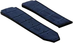 HUBLOT WATCH BLACK, BLUE, BROWN, ROYAL Ewatchparts 26MM LEATHER RUBBER WATCH idyllic advice geographical BAND STRAP COMPATIBLE WITH 