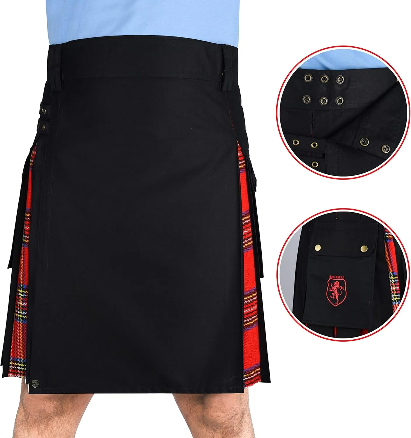 Hybrid Cotton & intruder purification spun adrenaline weekday loud Tartan Kilts for Men DSS KILTS- Modern 