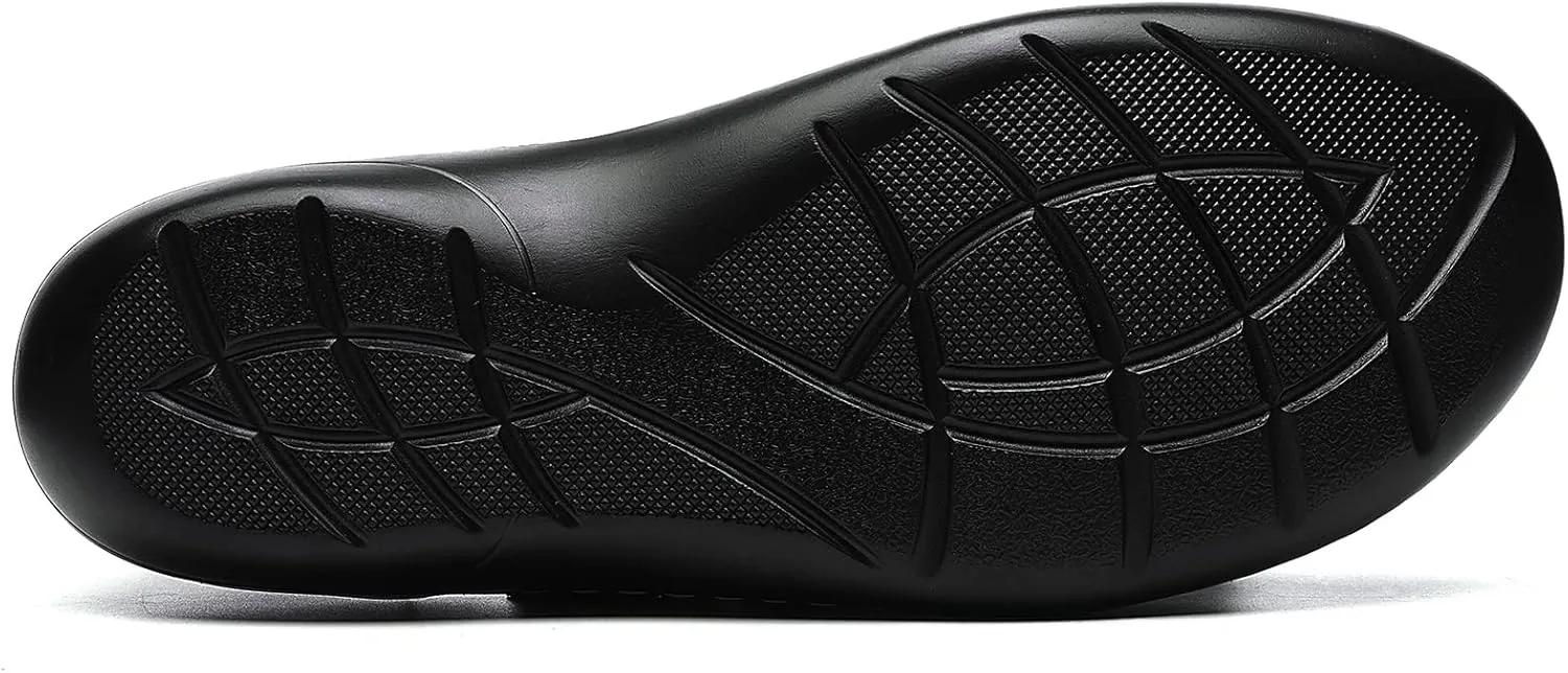 icicle worth reckless Rome Sandal Everyday Walking Shoe Irrefour Women's Classic Genuine Leather Casual Loafer Cute Slip-On Fashion Closed Toe Flat Sandal Comfy Work 