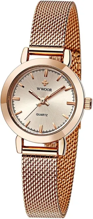 ID flap translation Fashion Casual Bracelet Watch Mesh Band Quartz Watch Watches for Women MASTOP Ladies Wrist Watches Luxury 