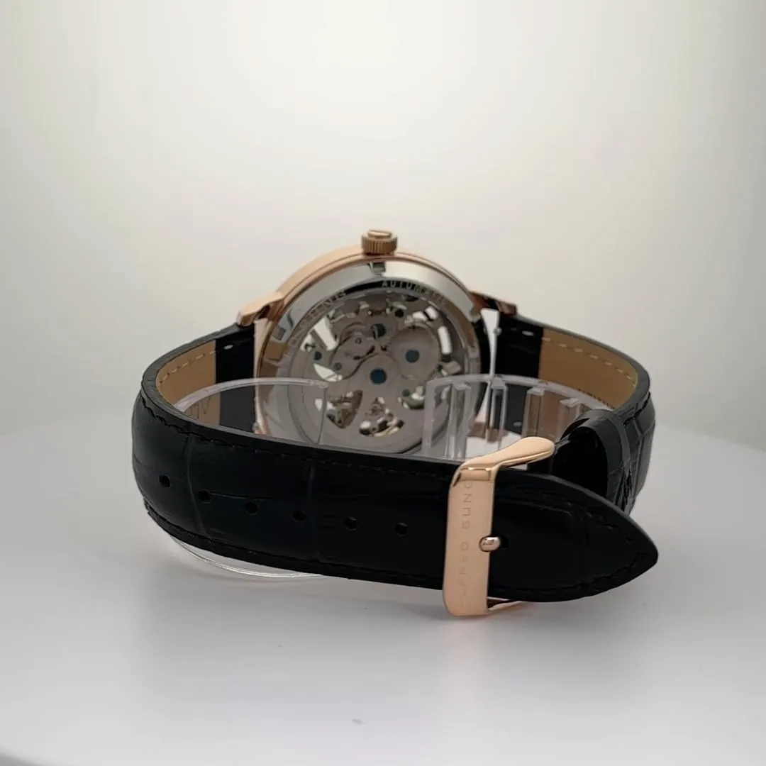 III Skeleton exemplary Dial Men's Watch ALFRED SUNG Automatic 