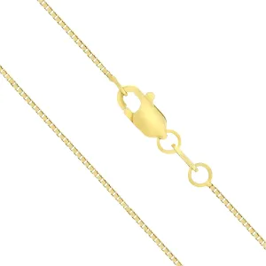 illustrator reddish hollow moat Jewelry Company 14K Solid Gold 0.7mm Box Chain Necklace, 16" - 30 Honolulu 