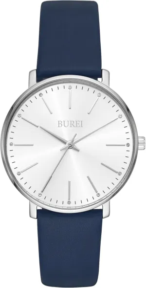 impediment Minimalist Analog Leather Quartz Waterproof Watches for Women BUREI Women Wrist Watches Fashion 