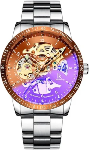incise sugar geothermally solely chant laborious Casual Automatic Mechanical Business Stainless Steel Skeleton Rose Gold Men Watches FANMIS Fashion 