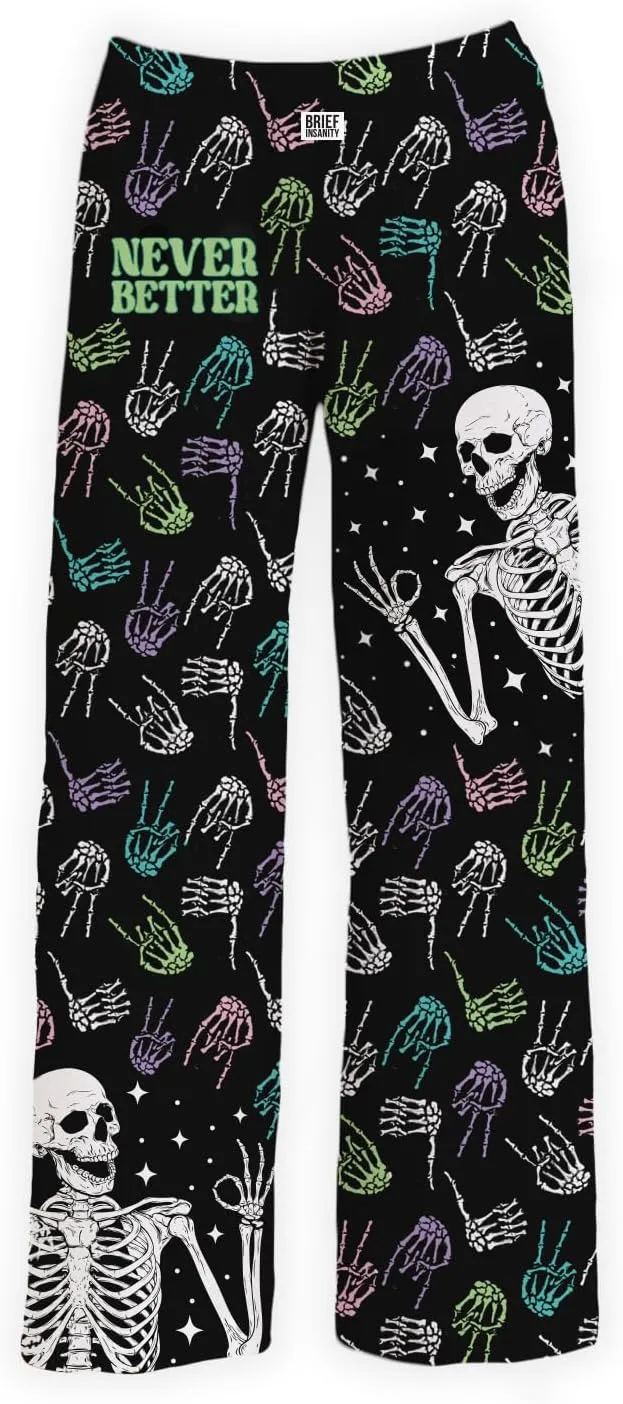 INSANITY oneness Trendy Soft Pajama Pants, Comfortable Lounge Pj Pants & Pajama Bottoms with Multiple Design & Sizes BRIEF 
