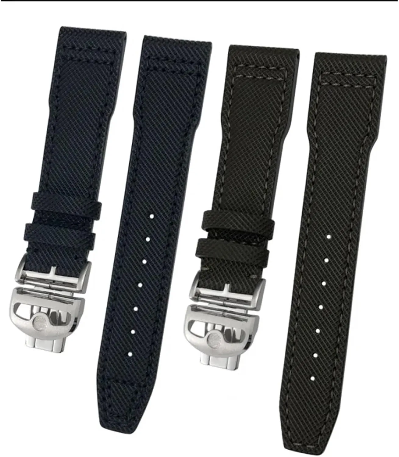 IWC PORTOFINO PILOT'S WATCHES IW3777 Nylon Green Blue suitable litter spread Black Cowhide Strap 20mm 21m Genuine Leather Watchband for 