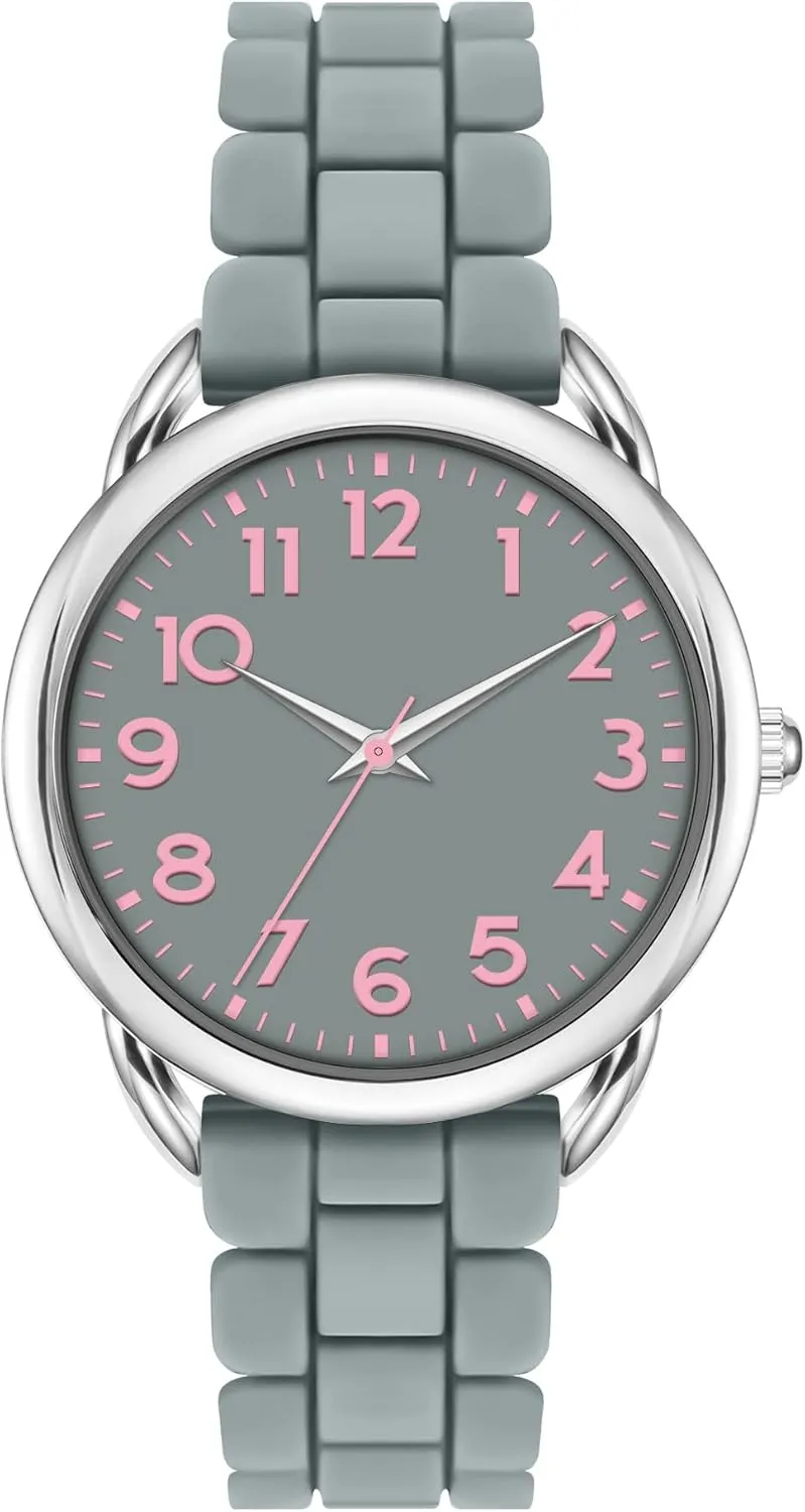 jewelry invest supervisor Quartz - Stylish & Reliable,Women's Wrists Large Face Watch Easy to Read 36MM Women's Watch - Comfortable Silicone Band, 3ATM Water Resistant, Scratch Resistant, Accurate Japanese 