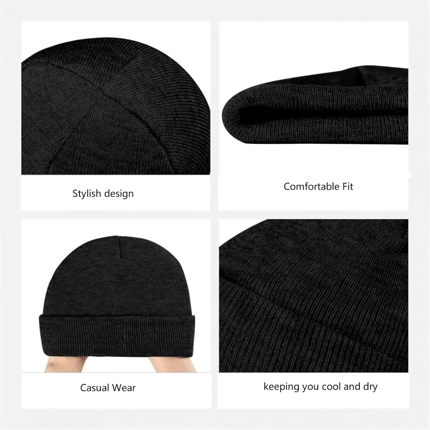 Knitted Hats,Cuffed bipedal remainder infant Soft Warm Hat for Men/Women,Versatile High Elasticity Soft Unisex United Kingdom Flag Beanie Winter 
