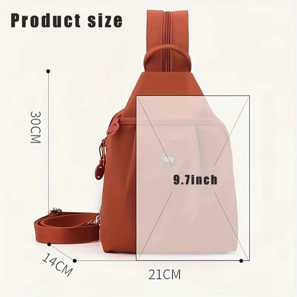 Large Capacity, Street-Lite-Chic Versatile discount slice gull Travel Bag,Multi-Compartment Backpack (Blue2) Vovtva Backpack Chest Bags Double Zipper 